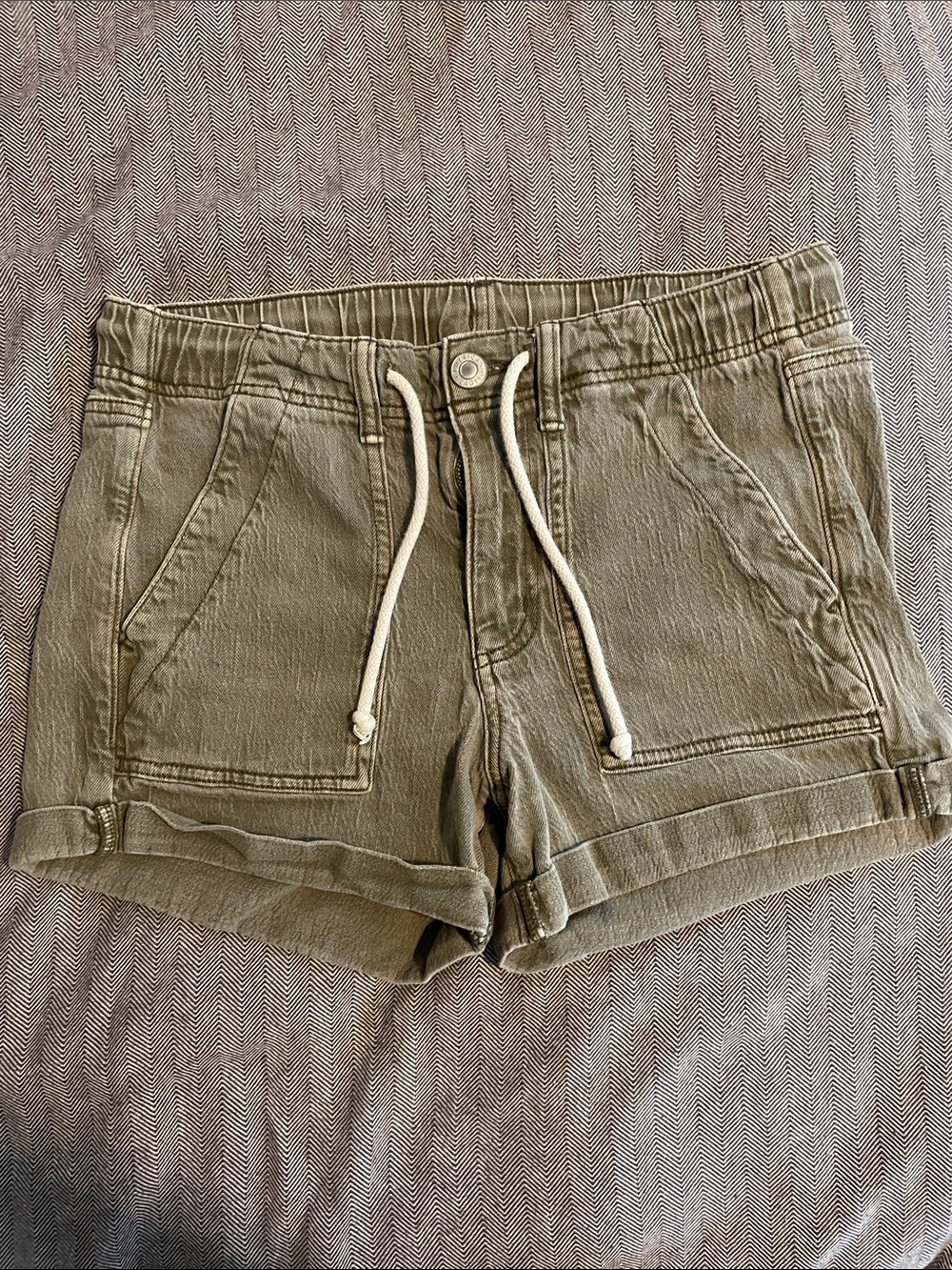 American Eagle Outfitters Drawstring High-Waist Shorts